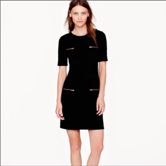 J. Crew Dresses & Skirts - J. Crew Wool Blend Black Short Sleeve Dres…